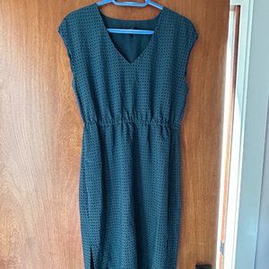 Perforated Green J Crew Shift Dress, Sz 10P